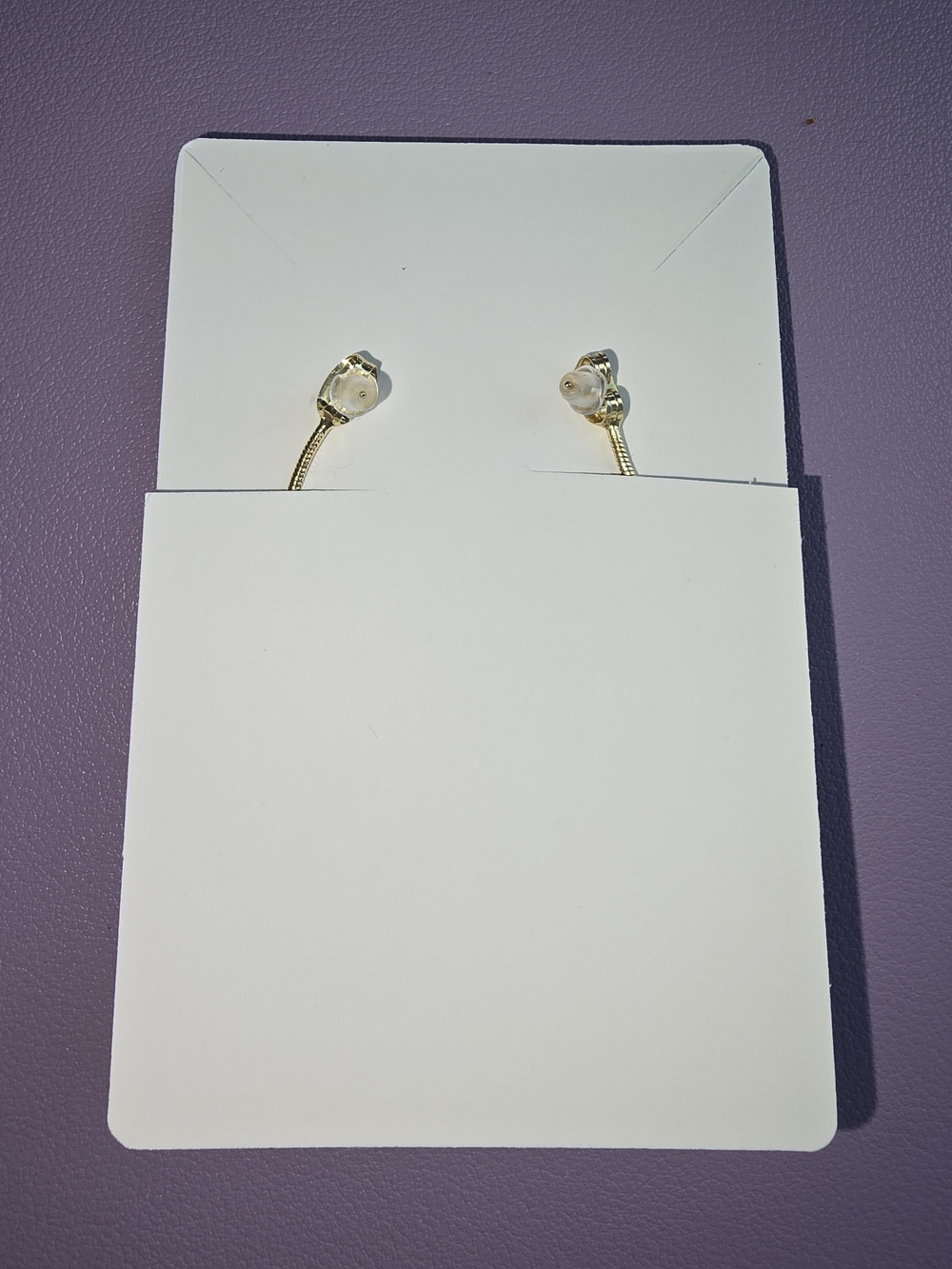 Gold-Tone Pearl Drop Earrings with Crystal-Studded Hoop - Picture 2 of 7
